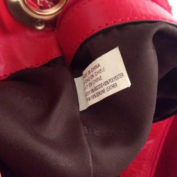 EUC Adrienne Vitadinni Velvet Floral Pattern Handbag in Wine, Cream and Gold - Picture 5 of 6